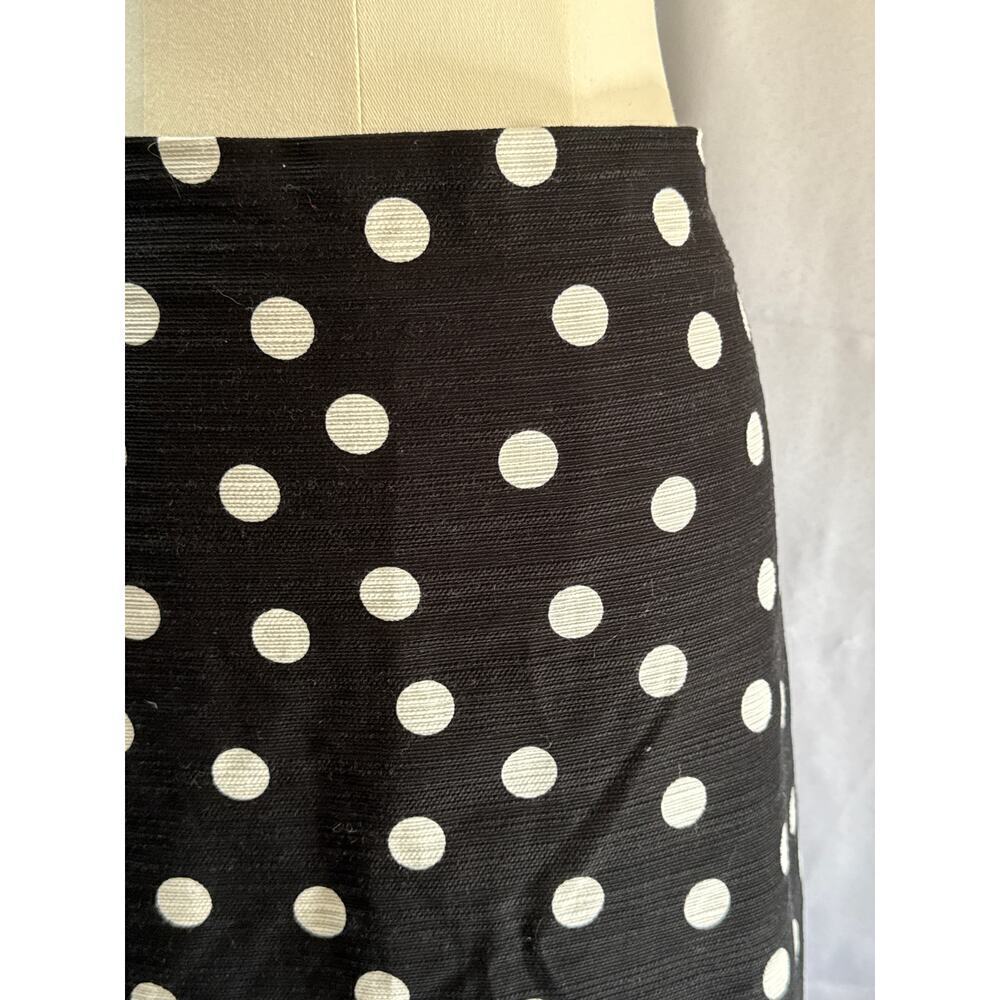 Women’s Ann Taylor Black Polka Dot Pencil Skirt Sz 14 - Picture 4 of 5